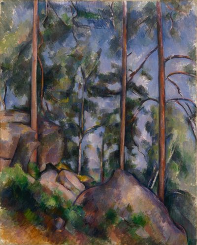 パインズアンドロックス（フォンテーヌブロー） 作： Paul Cézanne